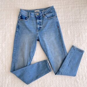 WARP+WEFT Womens High Rise Legging Jeans, Blue, Size 29x27